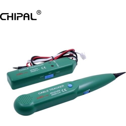 CHIPAL MS6812 Cable Tester LAN Network Cable Tester Wire Tracker for UTP STP Cat5 Cat5E Cat6 Cat6E RJ45 RJ11 Line Tracker