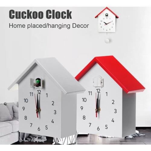 Cuckoo Quartz Wall Clock Modern Bird Hanging Watch Decoration Alarm Clocks Horologe Home Living Room Fashion House Timing
