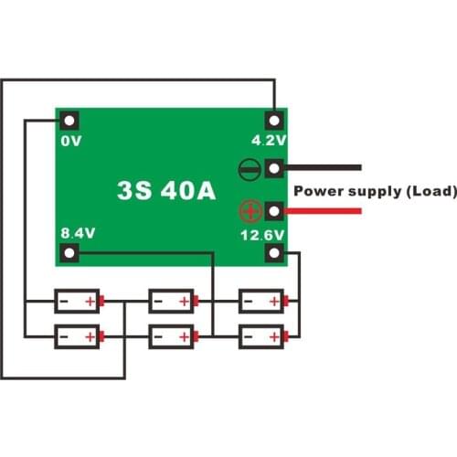 85WC 3S 40A Li-ion Lithium Battery Charger Lipo Cell Module PCB BMS Protection Board For Drill Motor 12.6V with Balance