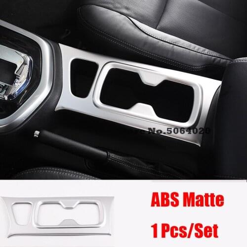 ABS Matte Car Front water cup frame decoration strip Cover Trim Car Styling For Nissan Navara NP300 2017 2018 2019 accessories