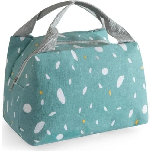 POOLOOS New Women Ladies Girls Kids Portable Insulated Thermal Lunch Bag Box Portable Picnic Tote Cooler Lunch Bags With Zipper