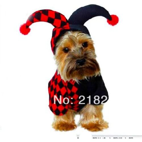 New cute dimensional clown play clothing pet dogs halloween coat small puppy dogs costume clothing