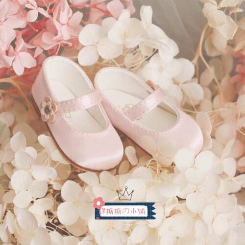 BJD doll shoes silk flower flat shoes Akagi GL 4:6 blythe shoes MDD bear sister doll shoes accessories