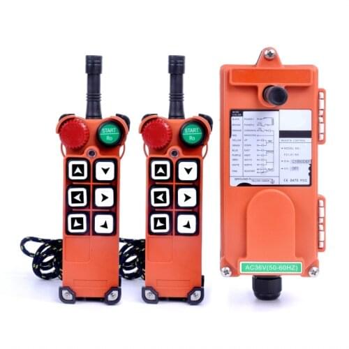 Wholesales Industrial winch Remote Control F21-E1 (2 Transmitters 1 Receiver ) 220V 380V 18V-65V-440V for Hoist Crane