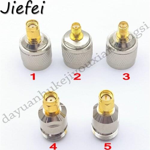10-50Pcs brass RF Adapter N Plug Male Nickel Plating To RP-SMA / SMA Female / Male Gold Plating Jack RF Connector Straight