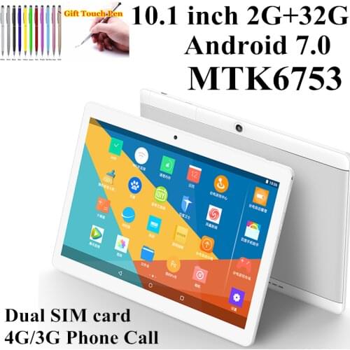 Glavey tablets PC 10.1 4G LTE ips 2GB/16GB Android 7.0 phone call mtk6737 Quad Core Camera GPS G-Sensor Bluetooth FM Wifi