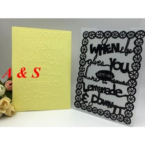 Letter Flower plastic embossing folder for DIY scrapbook card envelop album frame decoration template bowknots card frame