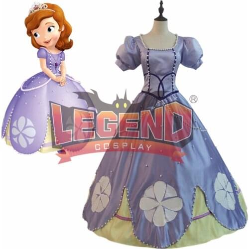 Princess dress Sofia dress cosplay costume purple Sofia dress ball gown custom made