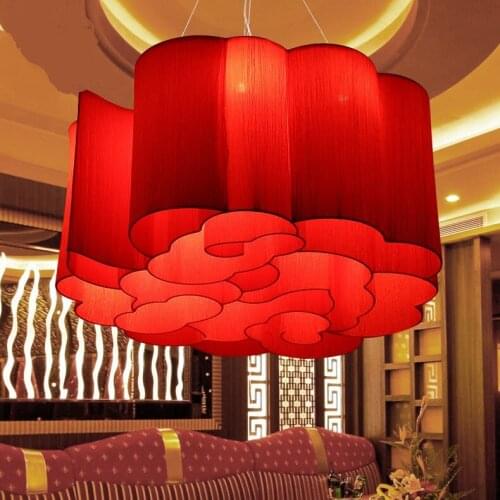 Chinese style Pendant Lights antique cloth art restaurant lights teahouse living room hotel club engineering lamps LU71472 -YM