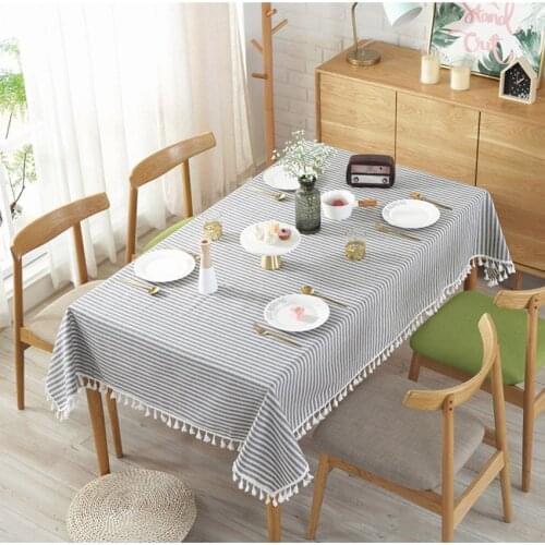 Simple Dust-proof Tablecloths Cotton Linen Pastoral Table Cloth Background Cloth Marbled Road Table Cloth Home Decor Manteles