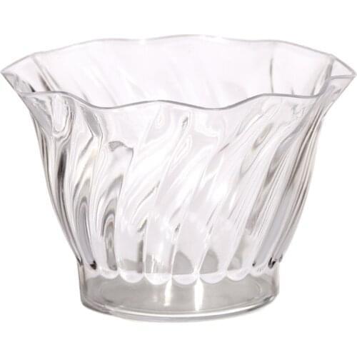 Promotion - Party Wedding Supplies, Disposable Plastic Tableware, 75*50mm/100ml Mini Dessert Wave Cup, 10/Pack