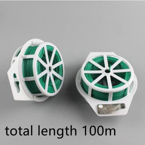 100m Gardening Strap Plant Stand Gardening Metal Rope Grape Rack Flower Stand Grape Rack Climbing Vine Plant Fixing Strap