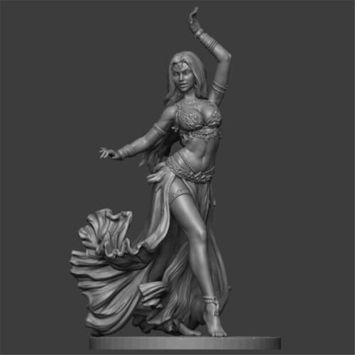 Dancing Girl-B Resin Figure 1/24 Scale Model Figure Resin Kit Colorless Self-Assembled Toy