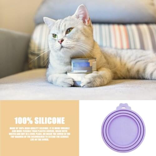 Silicone Canned Lid Sealed Feeders Food Can Lid For Puppy Dog Cat Storage Top Cap Reusable Cover Lid Health Pet Daily Supplies