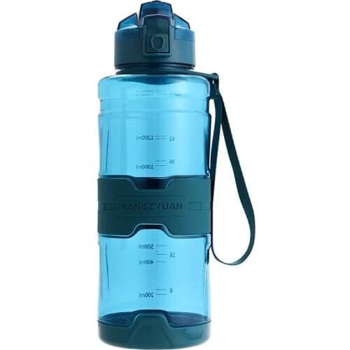 Sport Drinking Water Bottle 700&1500ML Bicycle TravelPortable Anti-Fall Leak-Proof Tritan Plastic Hot Boiling Water Cup BPA Free