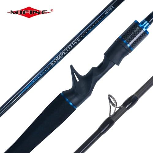 MIFINE Competitive Spinning And Casting Fishing Rod 602MF 1.8M 2 Section Ultra Light Trout Rod Lure High Carbon Hard 5g-20g