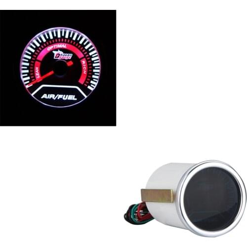 Universal 52mm Smoke Lens Pointer Air/Fuel Ratio White LED Water Temperature Meter Car Meter Standard Gauge for Car Truck Boat