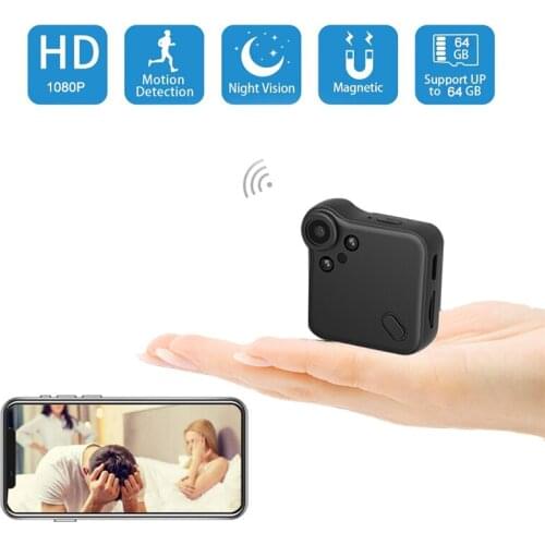 WiFi Mini Camera HD 1080P P2P IP Security Camcorder Webcam DVR Wearable Motion Sensor Mini Cam Video Audio Recorder Micro Cam
