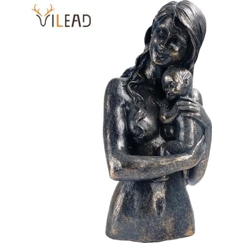 VILEAD Resin Women Art Statue Nordic Style Home Decor Living Room Bedroom Desktop Decoration Cafe Office Ornaments Craft Gifts