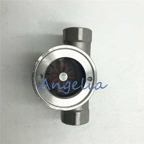 1-1/4",1-1/2",2" BSP Stainless Steel 304 Sight Water Flow Indicator With Plastic Impeller