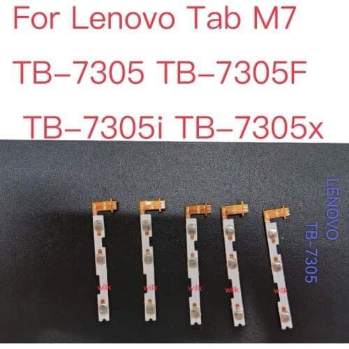 10pcs 7" For Lenovo Tab M7 TB-7305 TB-7305F i x Power Volume Button Flex Cable Side Key Switch ON OFF Control Button Repair Part