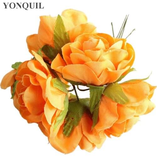30PCS Artificial Flowers Peony Tea Rose Autumn Silk Fake Flowers for DIY Living Room Home Headwear Wedding DIY Hair Accessory