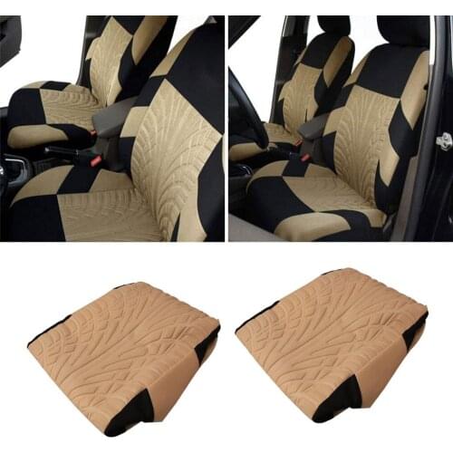 4pcs Polyester Car Seat Cover Dustproof Auto Cushion Front and Back Seat Protector Universal Fit for Most Car SUV Truck