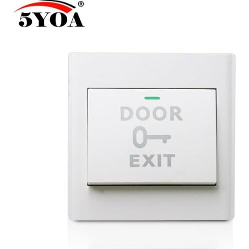 5YOA Door Exit Button Release Push Switch for access control systemc Electronic Door Lock NO COM lock Sensor Switch access push