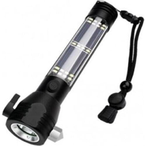 Emergency Flashlight Portable Super Bright Solar Powered Rechargeable LED Flashlight Camping Torch Outdoor Sports Hiking