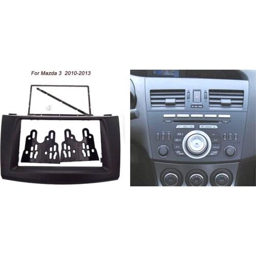 Car Refitting DVD Frame DVD Panel Dash Kit Fascia Radio Frame Audio Frame For Mazda 3 2010-2013 2DIN