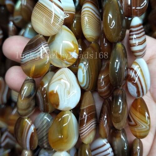 Free shipping Women Fashion Jewelry 18x25mm Onyx Carnelian Water Drop Women Men Spacers Art Loose Beads 15.5" FG7885