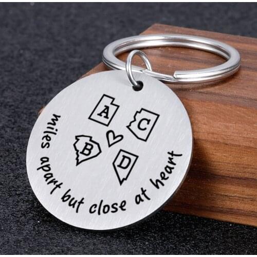 2/3/4 Letters Personalized Keychain Name Custom Keychains Birthday Gift for Dear Family and Best Friends Key Chains Accessories