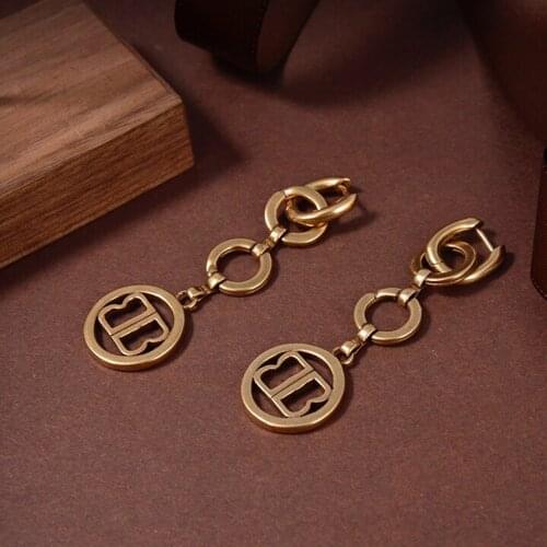 Brand Designer Womens Earrings Classic Metal Jewelry Trend Fashion Earrings Top Quality Luxury Earrings