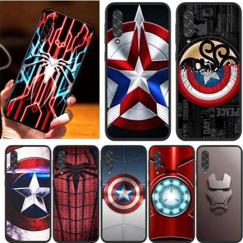 Marvel Superhero Logo For Samsung A10 10E 10S 20 20S 20E 30 30S 40 40S 50 50S 60 70 70S 71 80 81 91 90 A2 phone Case