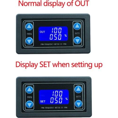 Digital display PWM pulse frequency duty ratio 1HZ~150KHZ adjustable Square wave rectangular wave signal generator