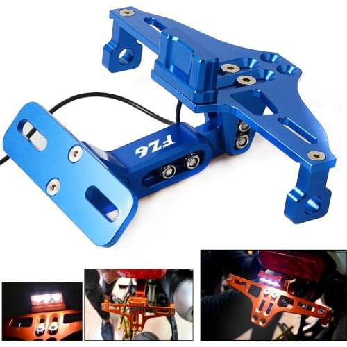 For YAMAHA FZ6 FZ6 FAZER 2004-2010 2005 2006 2007 2008 Motorcycle License Plate Bracket Licence Plate Holder Frame Number Plate