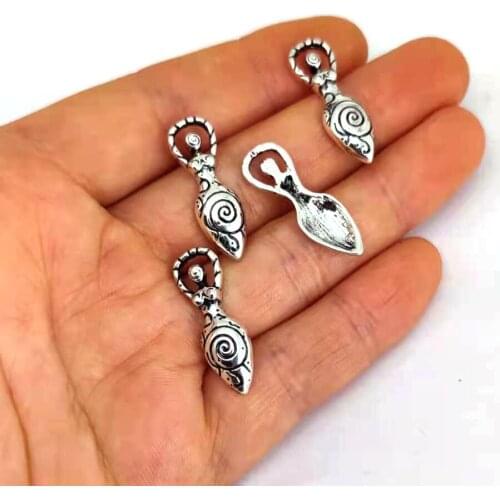 Hzew 5pcs new wicca Witchcraft Goddess pendant charm for women man Accessories