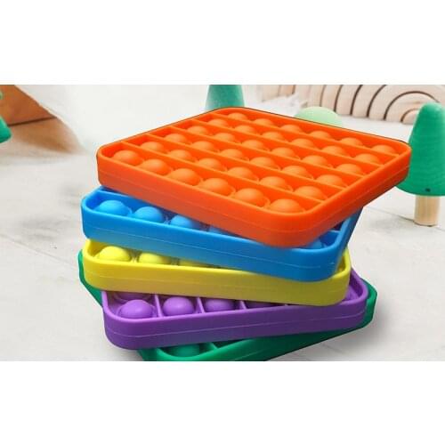 Push pop it fidget for Childrens Mental Arithmetic Exercise Desktop Toy Educational Toy Family Games Silicone Material