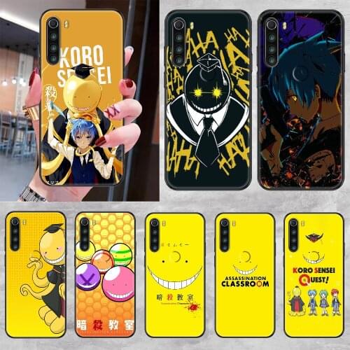 Assassination Classroom Phone case For Xiaomi Redmi Note 7 7A 8 8T 9 9A 9S K30 Pro Ultra black soft Etui 3D hoesjes luxury cover