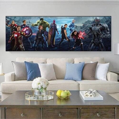 Marvel Avengers EndGame Anime Poster Movie Canvas Painting and Prints Wall Art Pictures for Living Room Home Decoration Cuadros