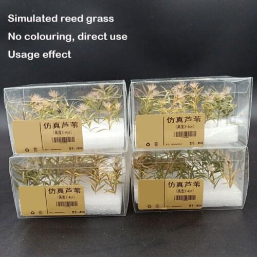 Miniature Scenario model Simulated reed grass Sand Table DIY Material Train Military Scene