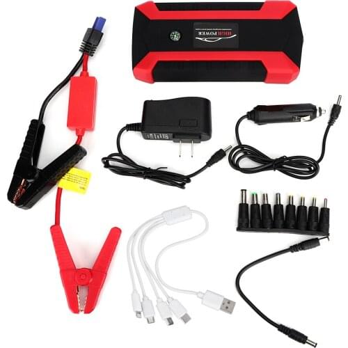 20000mAh Multi‑functional Car Jump Starter 4 USB Charger Battery 12V Power Bank US Plug