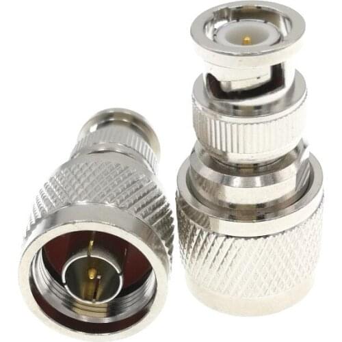 N Male Plug To BNC Male Plug Straight RF Connector Adapter