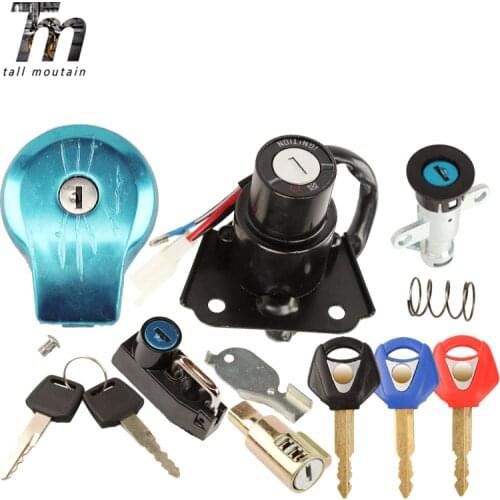 For Yamaha XV250 XV400 XV125 Virago XV 535 250 Motorcycle Ignition start Switch lock set Fuel tank cover helmet seat add keys