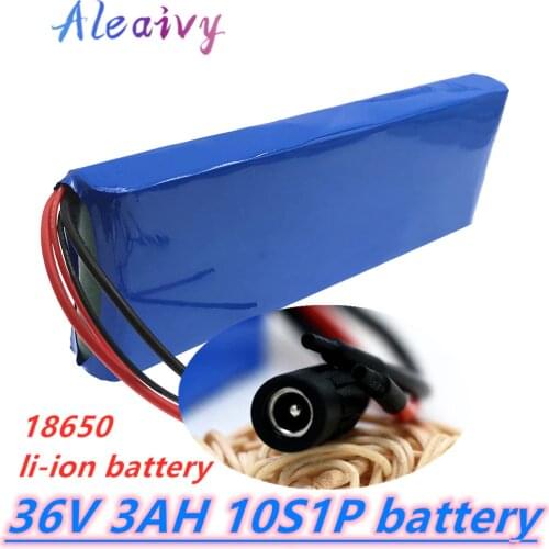 2020 new 36V battery 10S1P 3Ah 42V 3200mah 18650 lithium ion battery pack ebike electric car bicycle scooter 20A BMS 500W