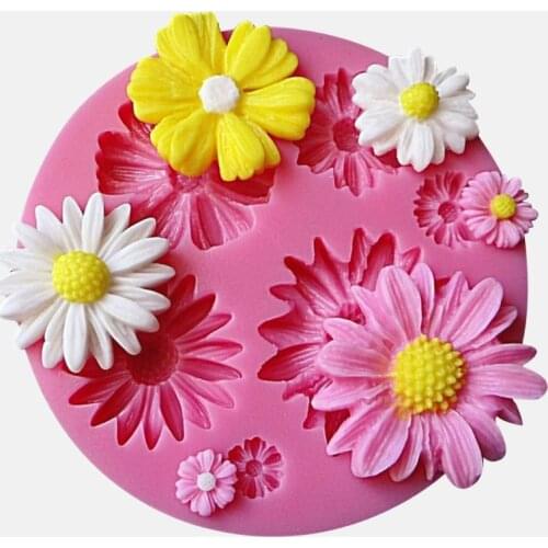 New 3D Flower Silicone Molds Cake Decorator Fondant Craft Cake Candy Chocolate Sugarcraft Ice Pastry Baking Tool Mould Soap Mold