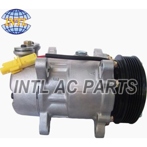 NEW SANDEN SD6V12 auto car ac compressor for peugeot 206 307 CITROEN C3 1438F 9655191580 9684480480 9684480180 9646273380