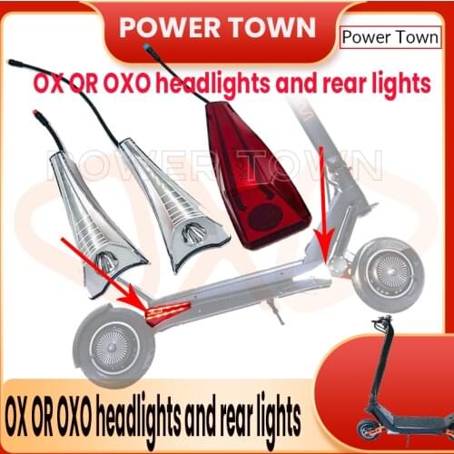 Original Oxo Ox electric scooter Accessories Front Headlight Rear light Brake Back light