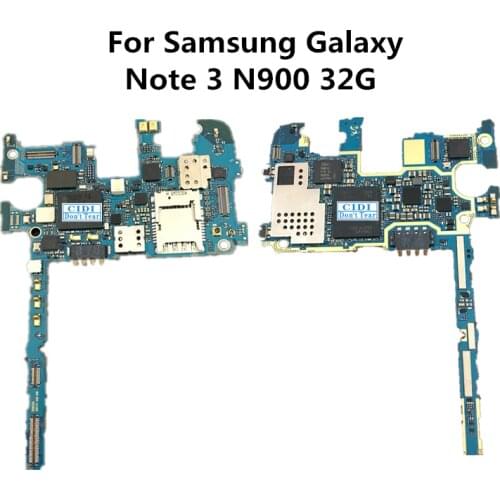 Full Working Used Original Board For Samsung Galaxy Note3 Note 3 N900 32G Unlock Motherboard Logic Mother Board