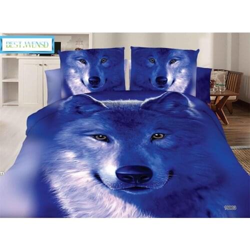 Bedclothes New Duvet Cover King Size Bedding Sets Bed Sheet Duvet Case Pillowcase Home Textile Bedclothes Wolf Bedsets